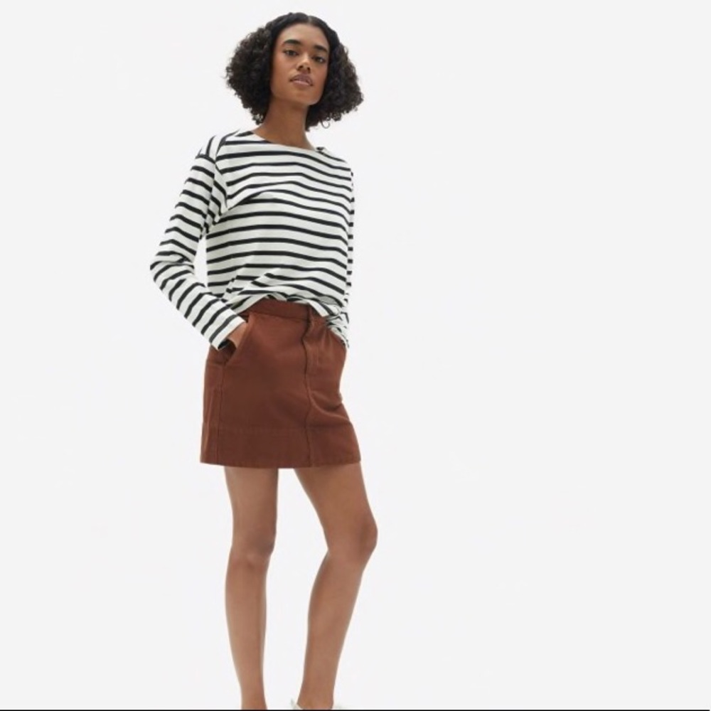 Everlane The Canvas Stamp Skirt